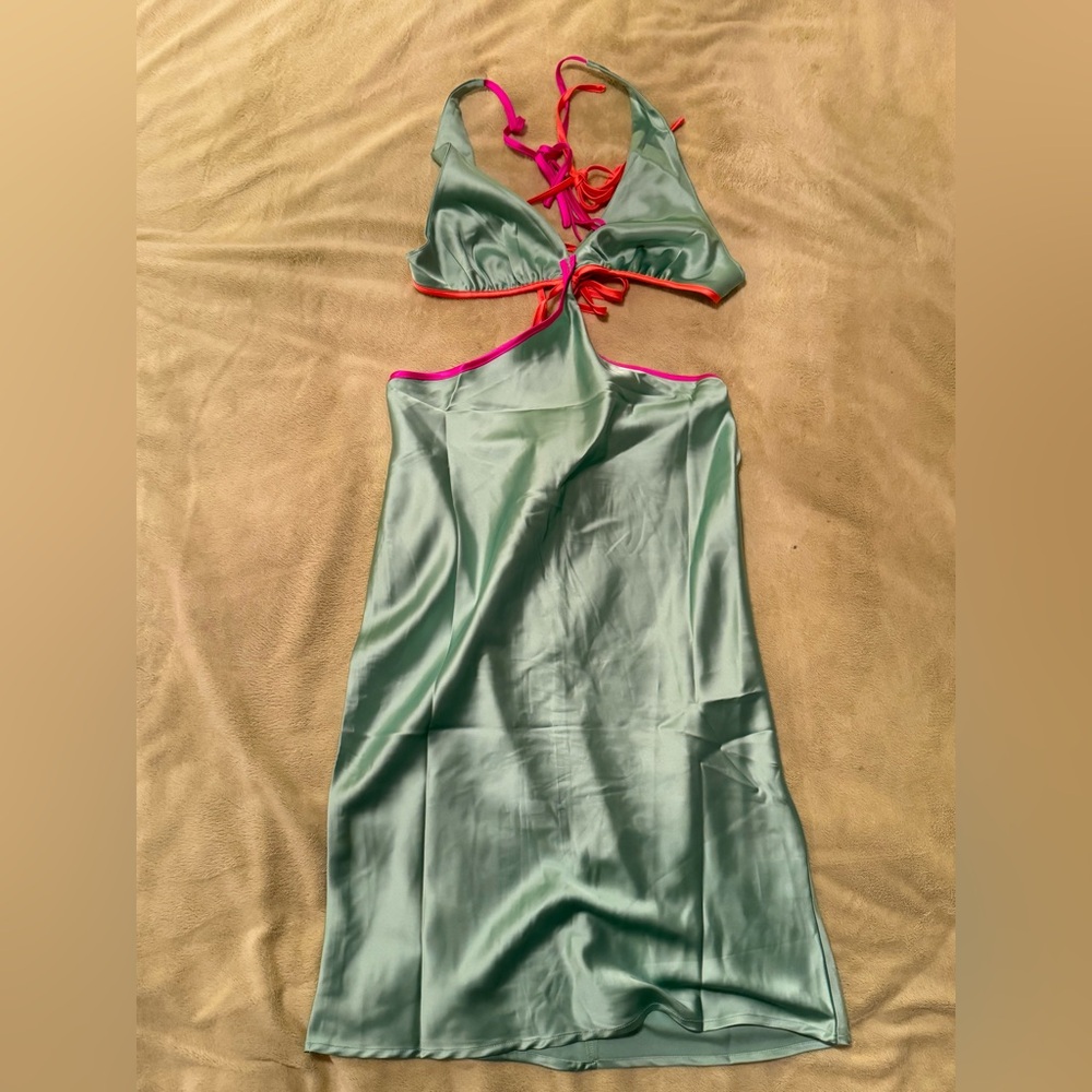 White Fox Boutique Try Harder Green Dress